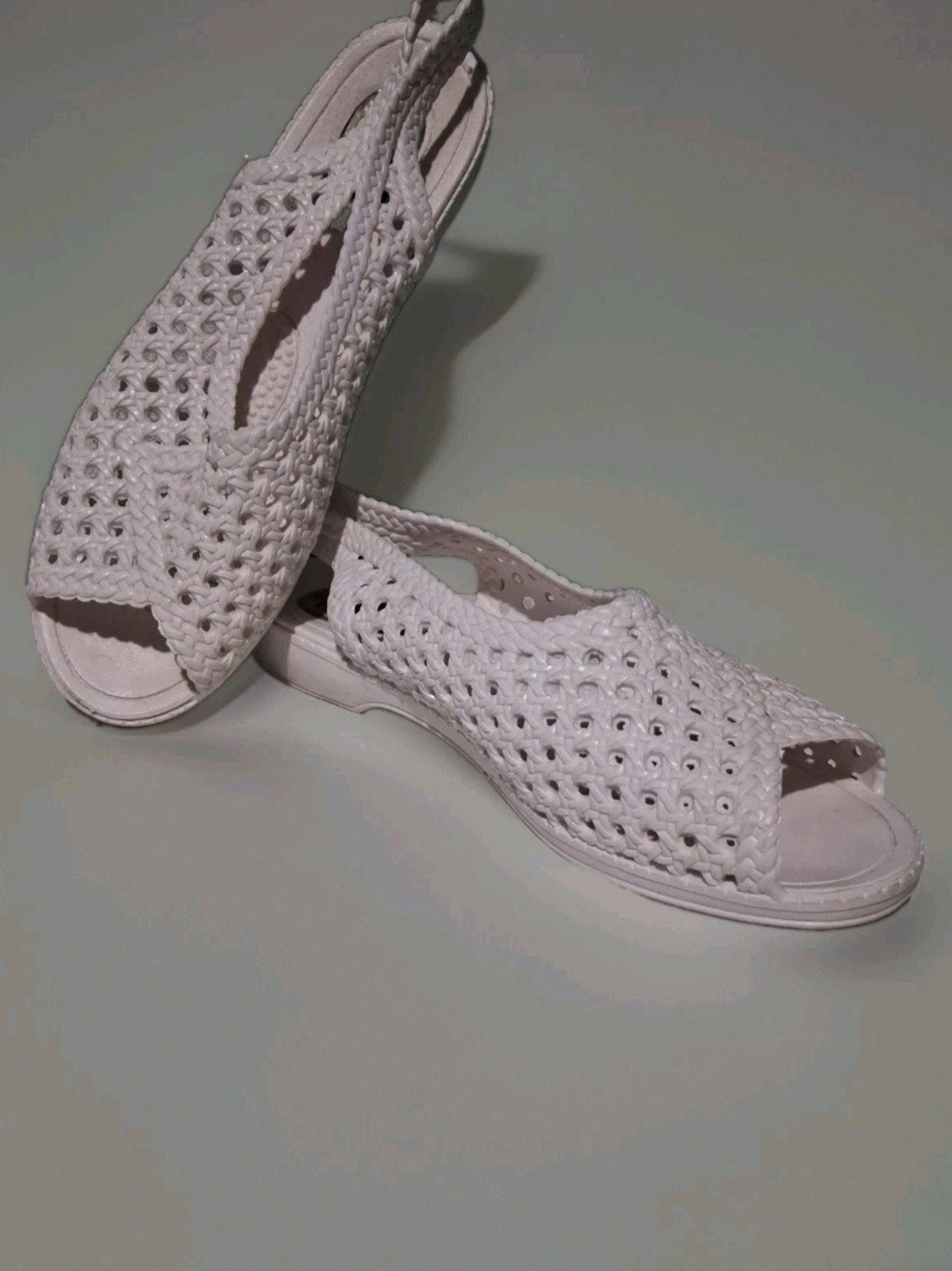 Vintage 80's Original Okabashi Comfort Slide Sandals ~ Size Large 10/11